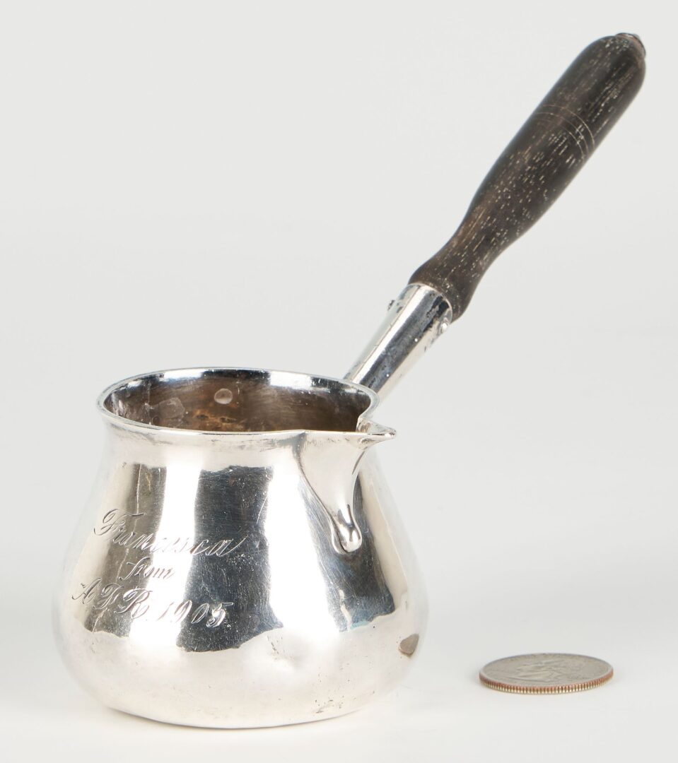 Lot 71: Charleston SC Coin Silver Ladle or Brandy Warmer, c. 1800
