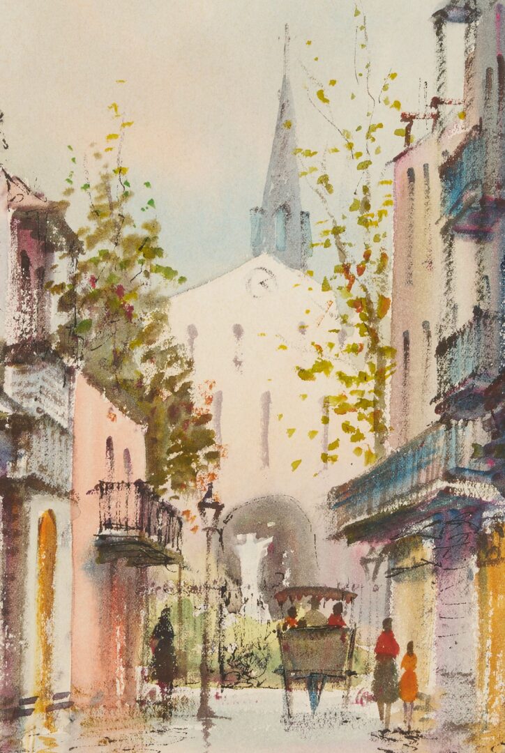 Lot 737: Pr. Nestor Fruge New Orleans Watercolors