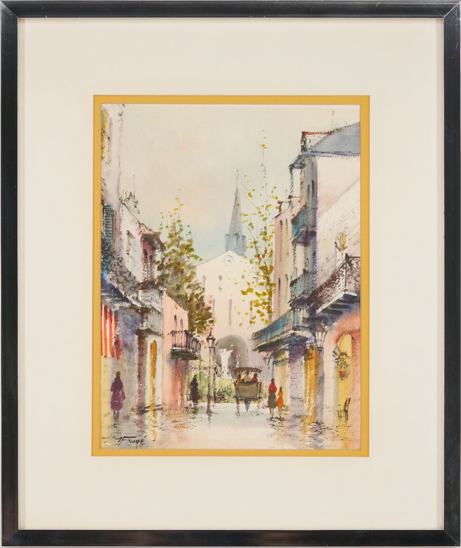 Lot 737: Pr. Nestor Fruge New Orleans Watercolors