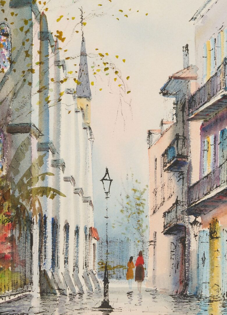 Lot 737: Pr. Nestor Fruge New Orleans Watercolors