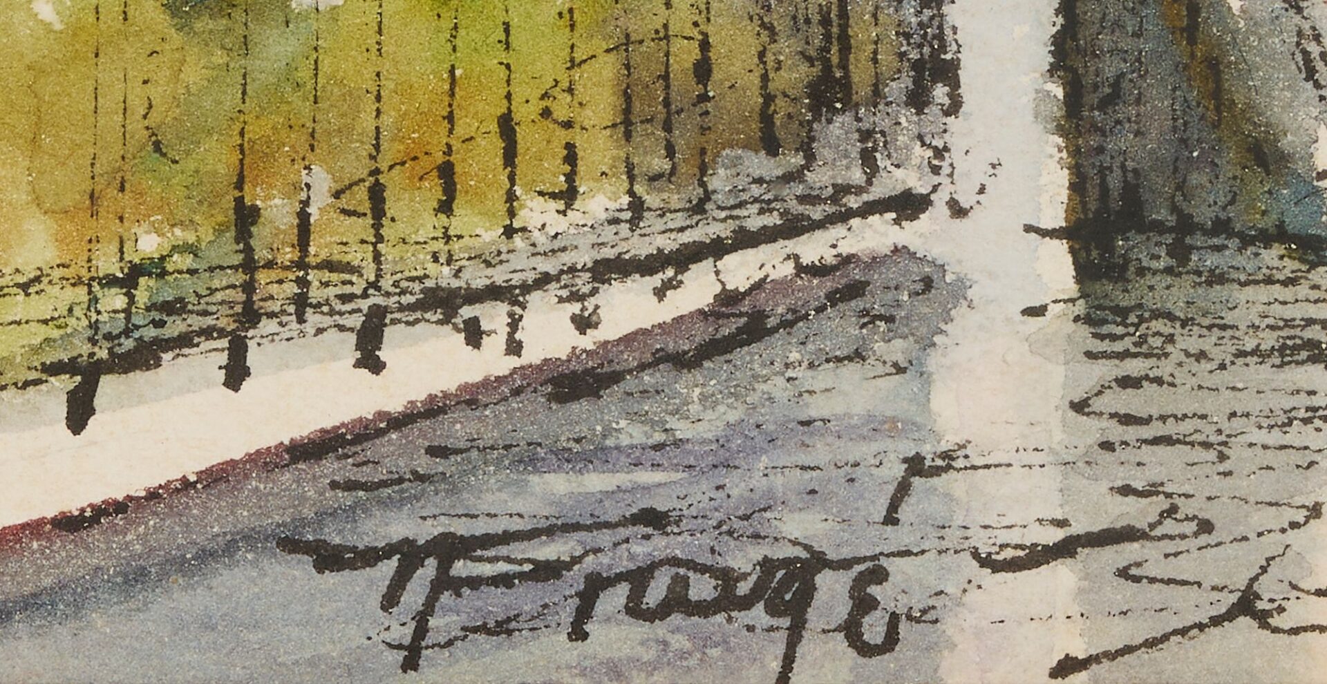 Lot 737: Pr. Nestor Fruge New Orleans Watercolors