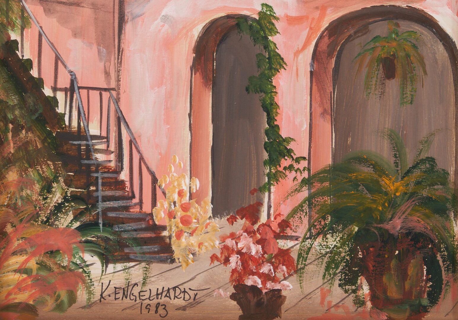 Lot 738: 2 Knut/Ken Engelhardt New Orleans Paintings