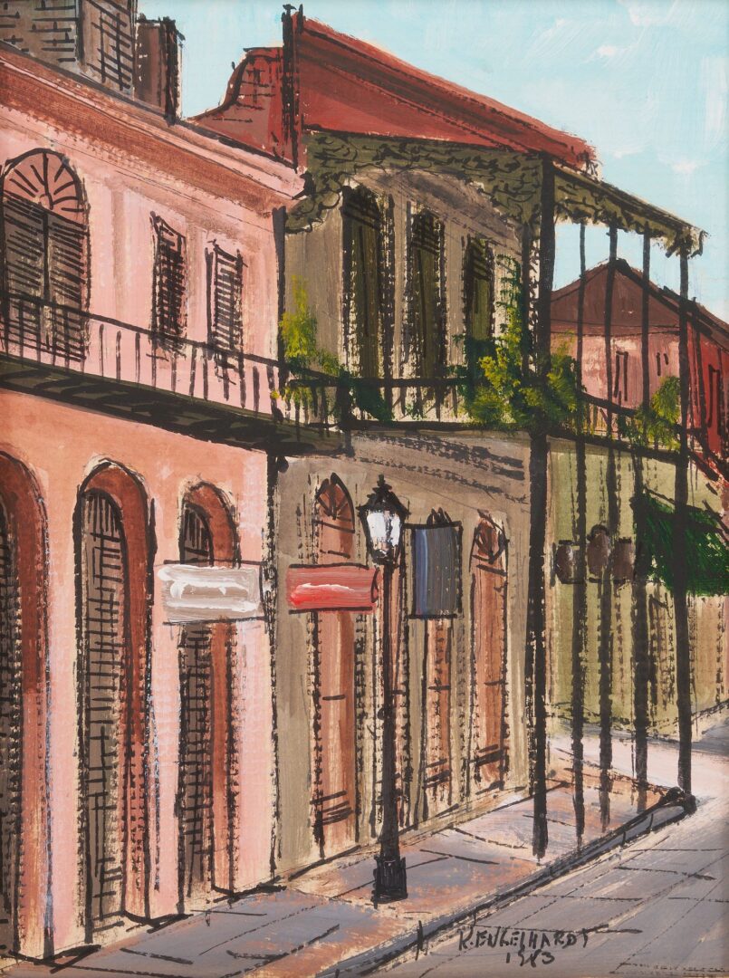 Lot 738: 2 Knut/Ken Engelhardt New Orleans Paintings