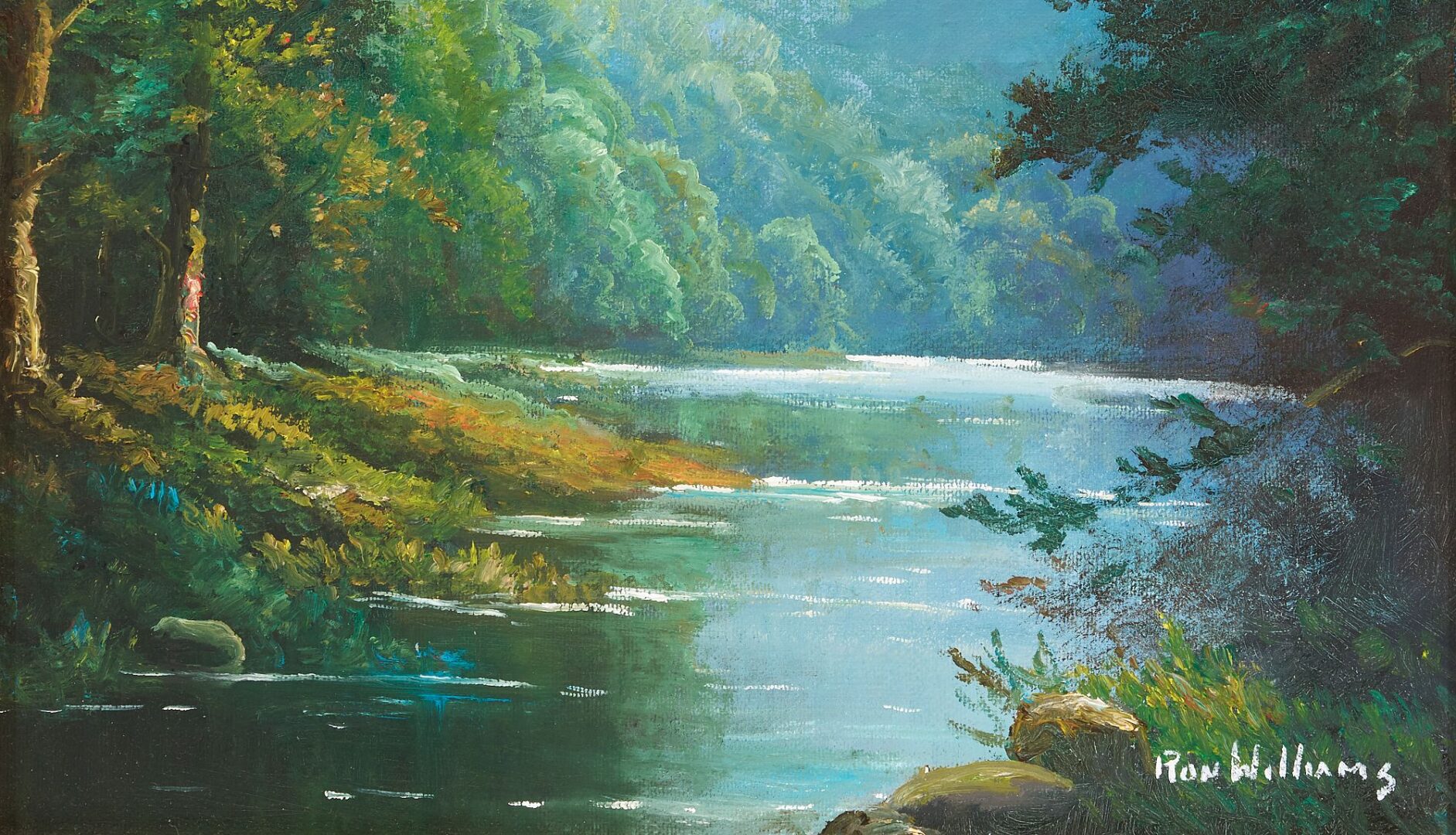 Lot 745: Ron Williams O/C Landscape Painting