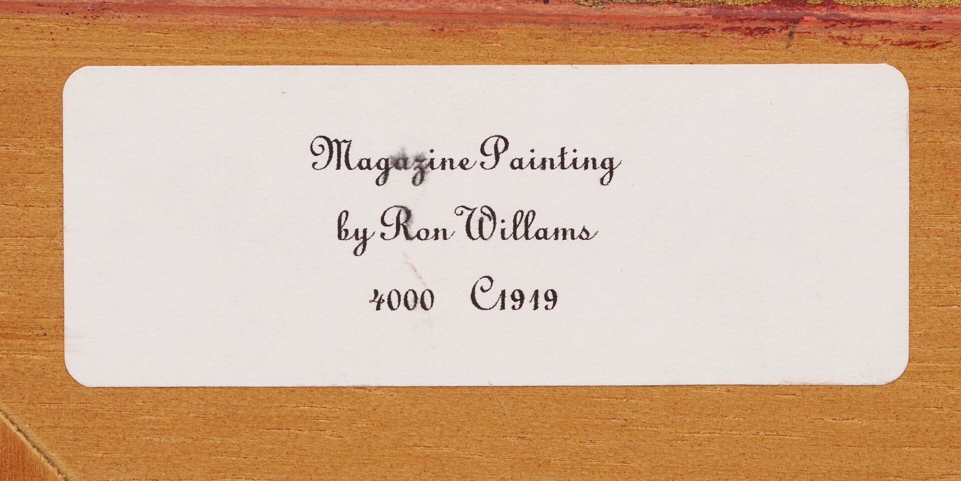 Lot 745: Ron Williams O/C Landscape Painting