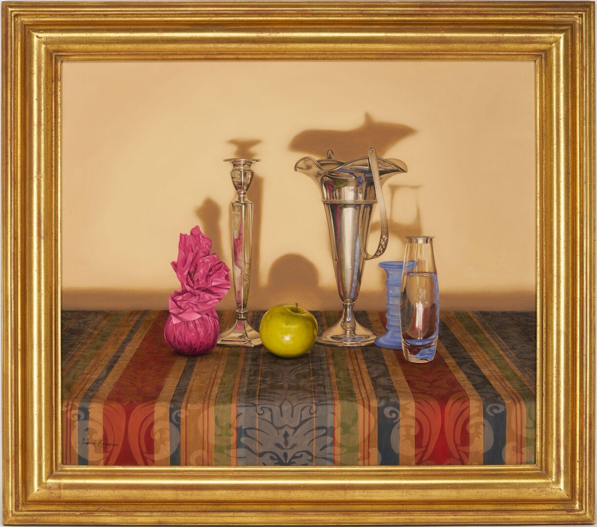 Lot 760: Jeremiah Stermer O/C Photorealist Still Life