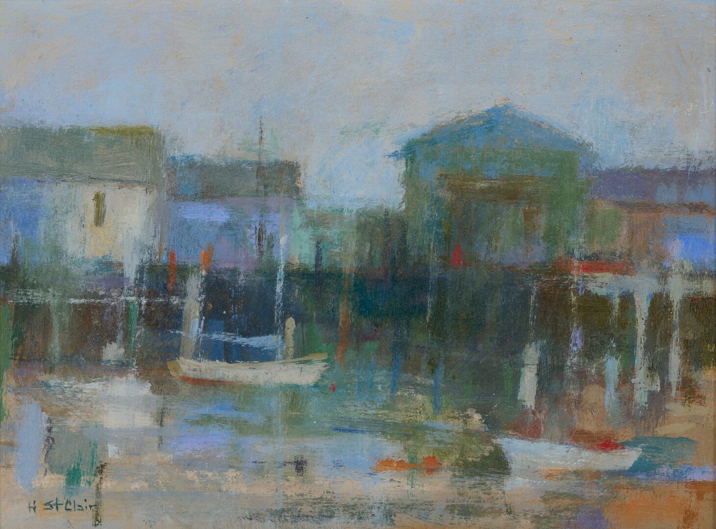 Lot 764: 2 Helen St. Clair Oil on Board Scenes