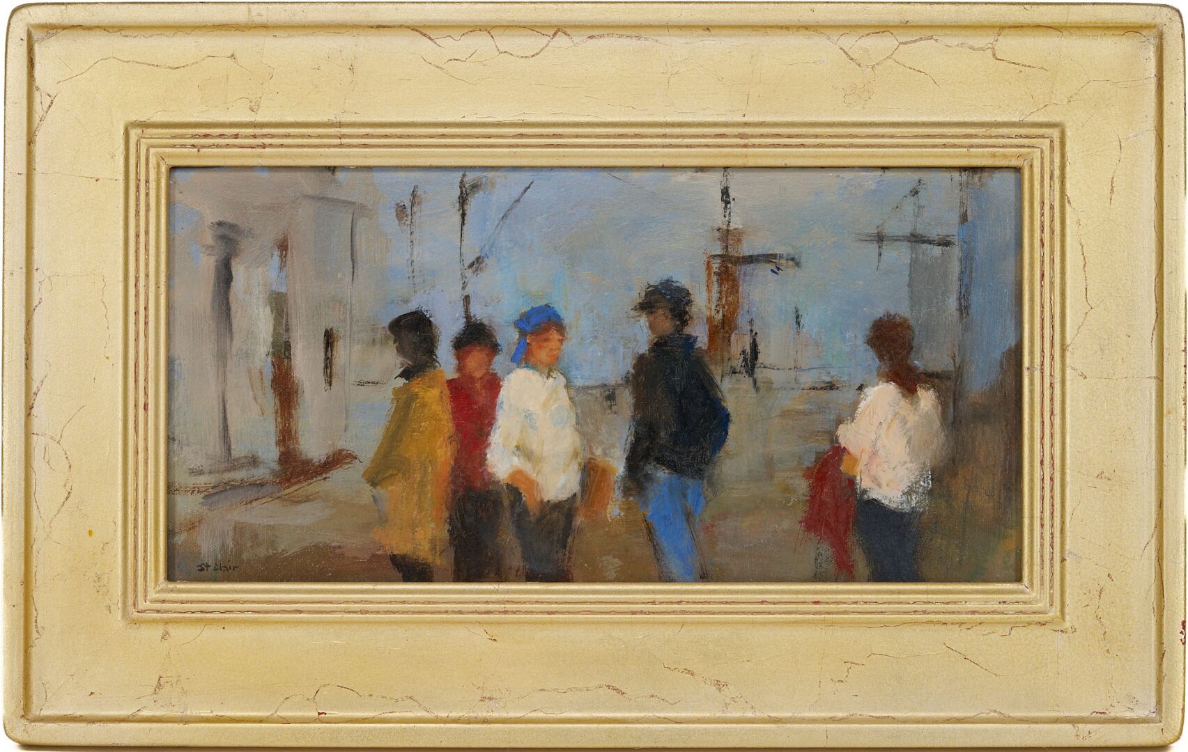 Lot 765: 2 Helen St. Clair Figural Street Scenes