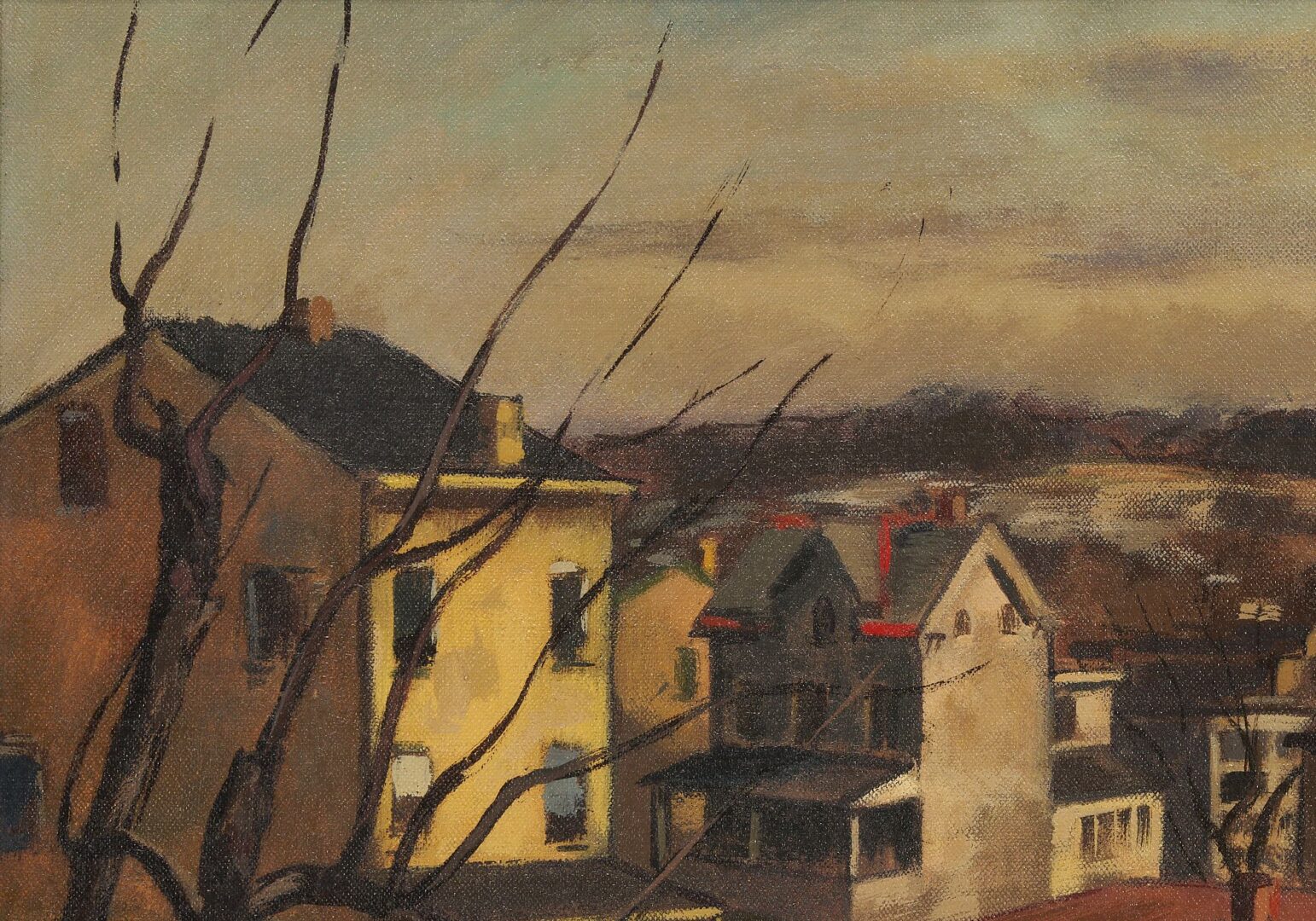 Lot 766: Giovanni Martino O/C Cityscape, East Manayank, Philadelphia