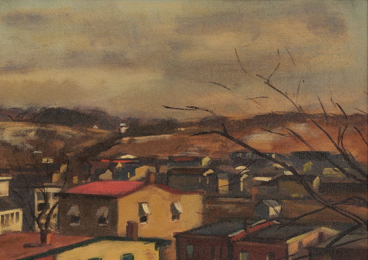 Lot 766: Giovanni Martino O/C Cityscape, East Manayank, Philadelphia