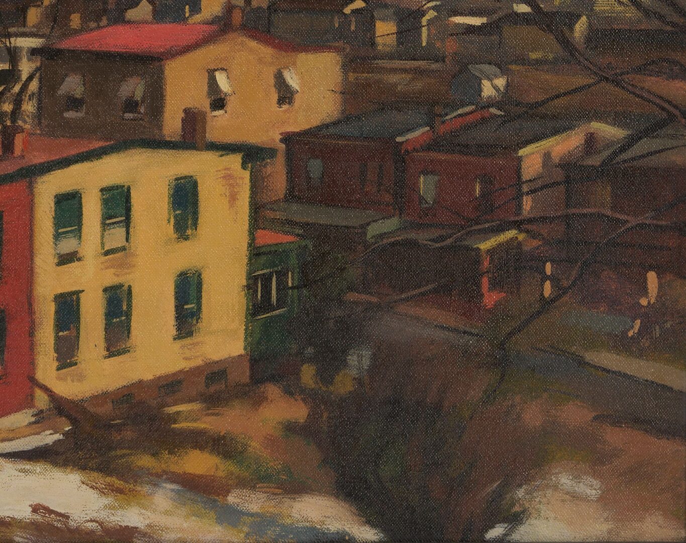 Lot 766: Giovanni Martino O/C Cityscape, East Manayank, Philadelphia