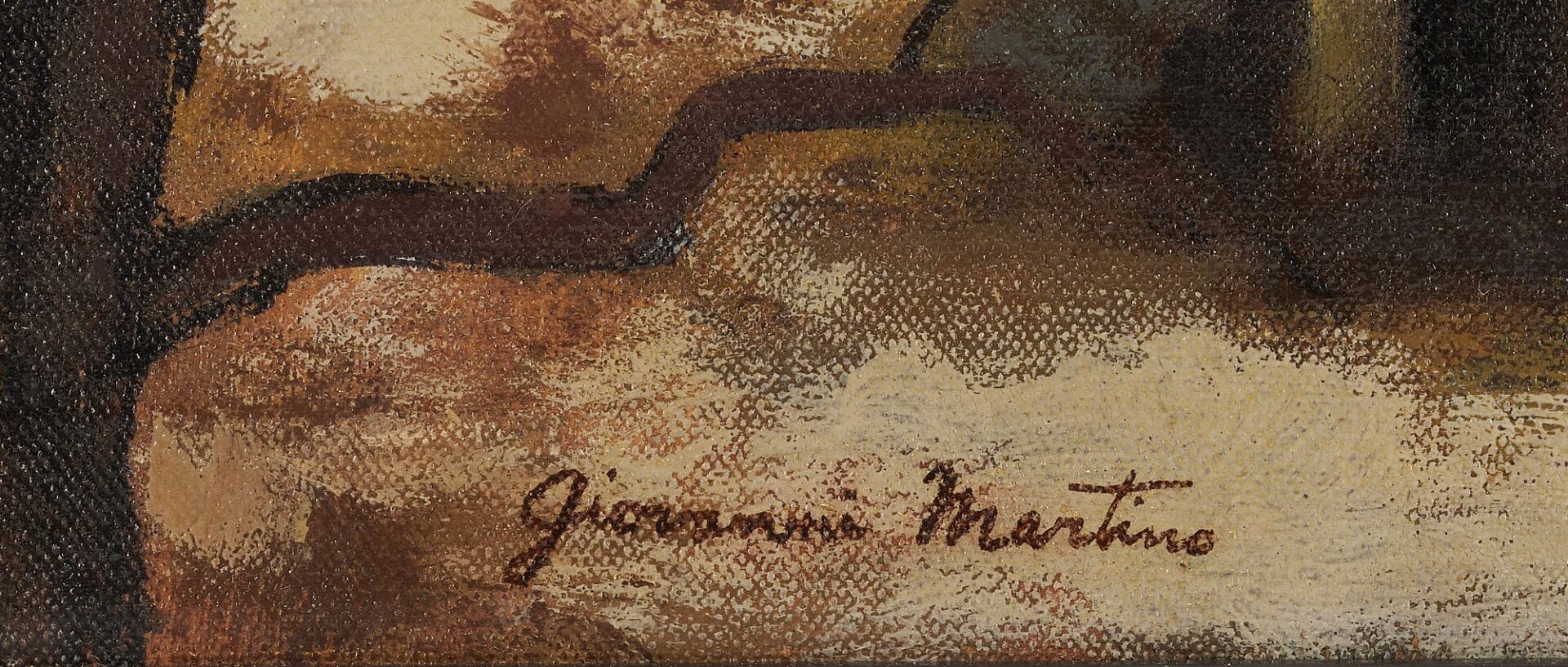 Lot 766: Giovanni Martino O/C Cityscape, East Manayank, Philadelphia