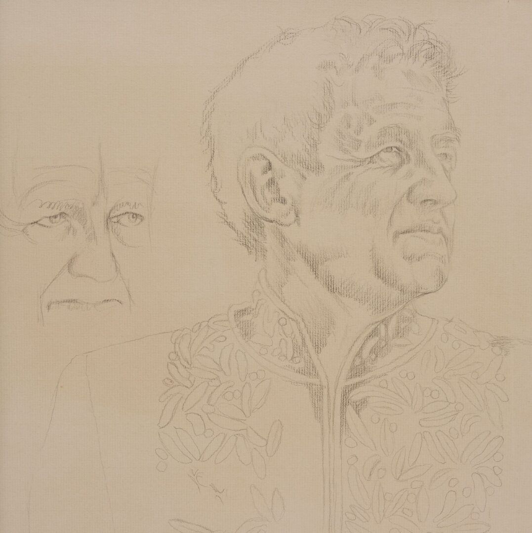 Lot 775: Portrait Drawings of Andrew Wyeth & Paull Anderson