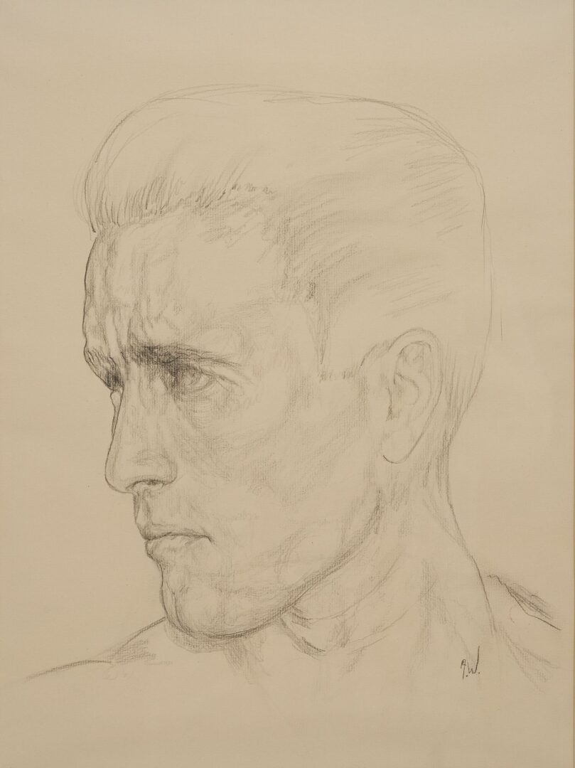 Lot 775: Portrait Drawings of Andrew Wyeth & Paull Anderson