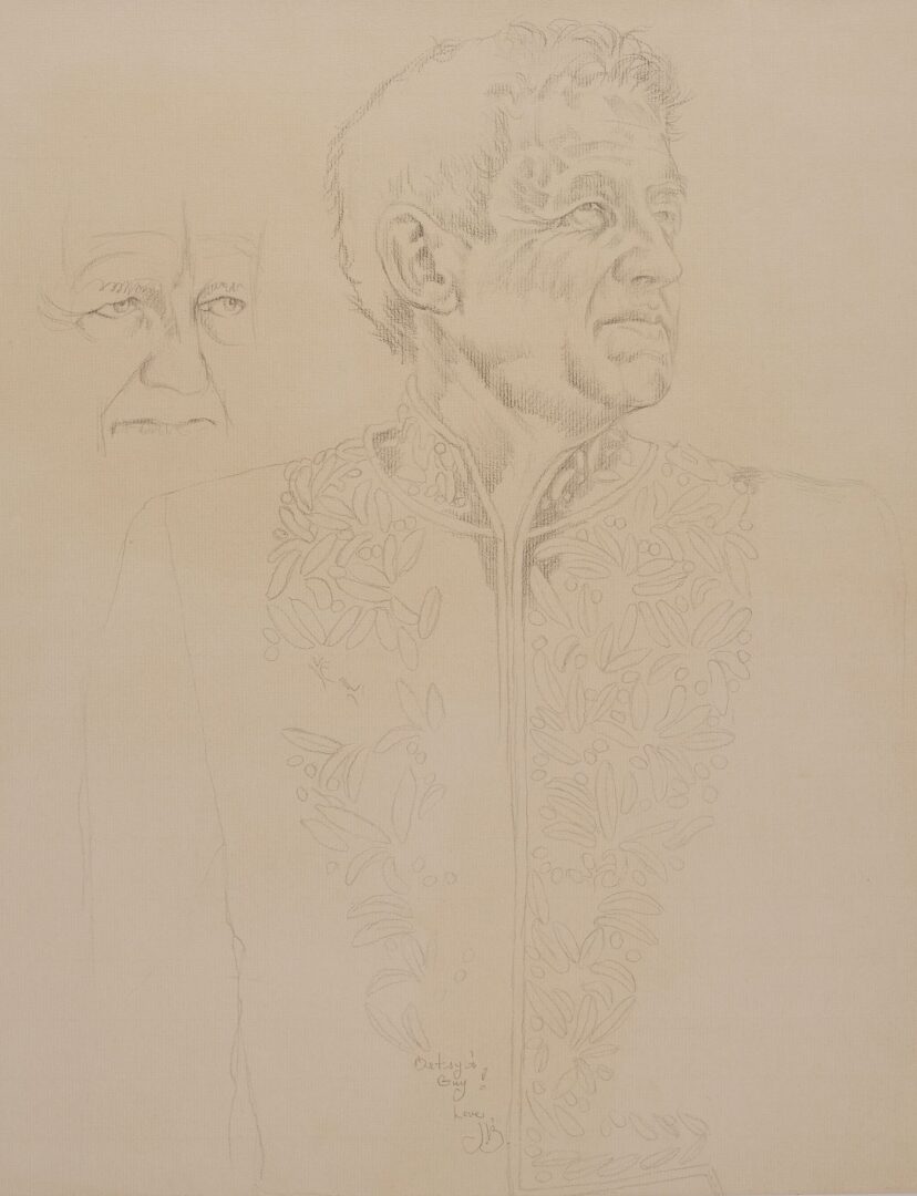 Lot 775: Portrait Drawings of Andrew Wyeth & Paull Anderson