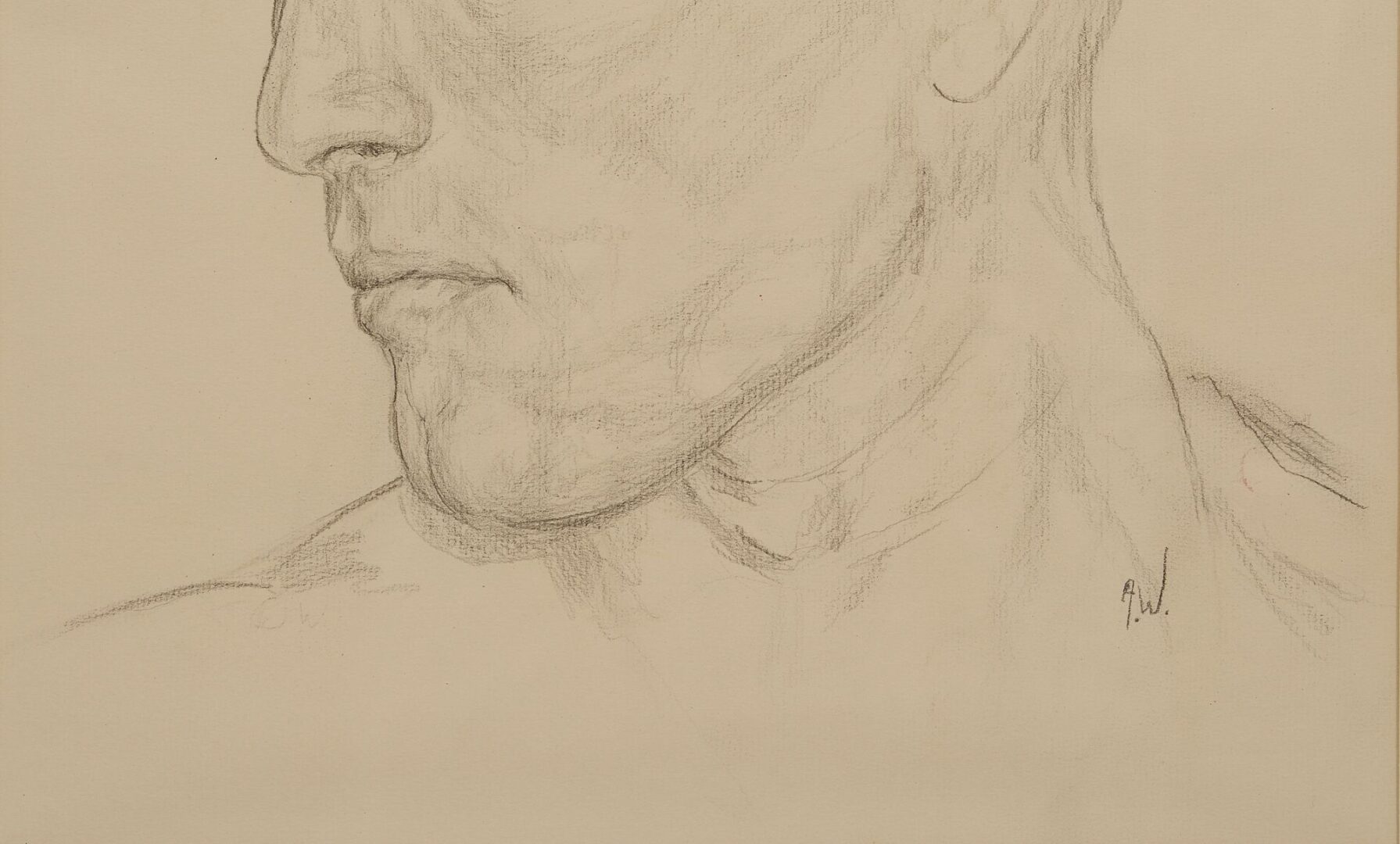 Lot 775: Portrait Drawings of Andrew Wyeth & Paull Anderson