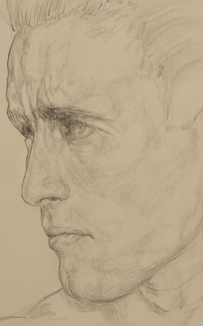 Lot 775: Portrait Drawings of Andrew Wyeth & Paull Anderson