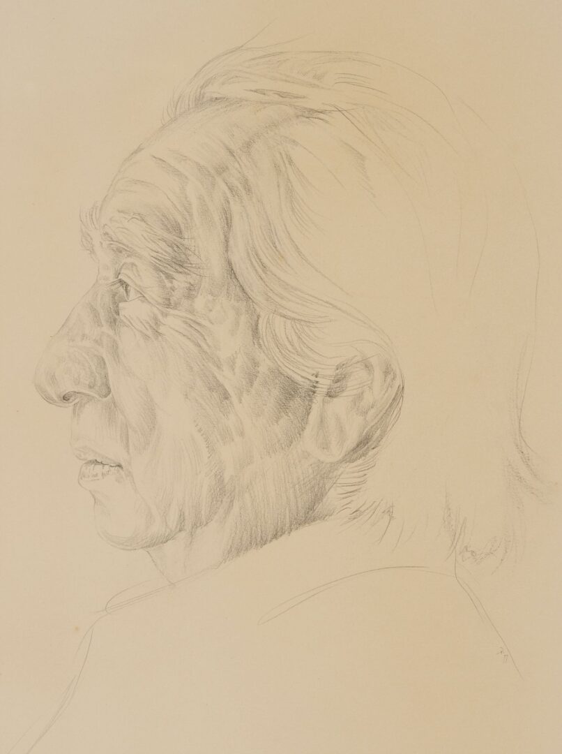 Lot 777: Paull Anderson W/C Painting, Goingback Chiltosky & Graphite Study for the Painting