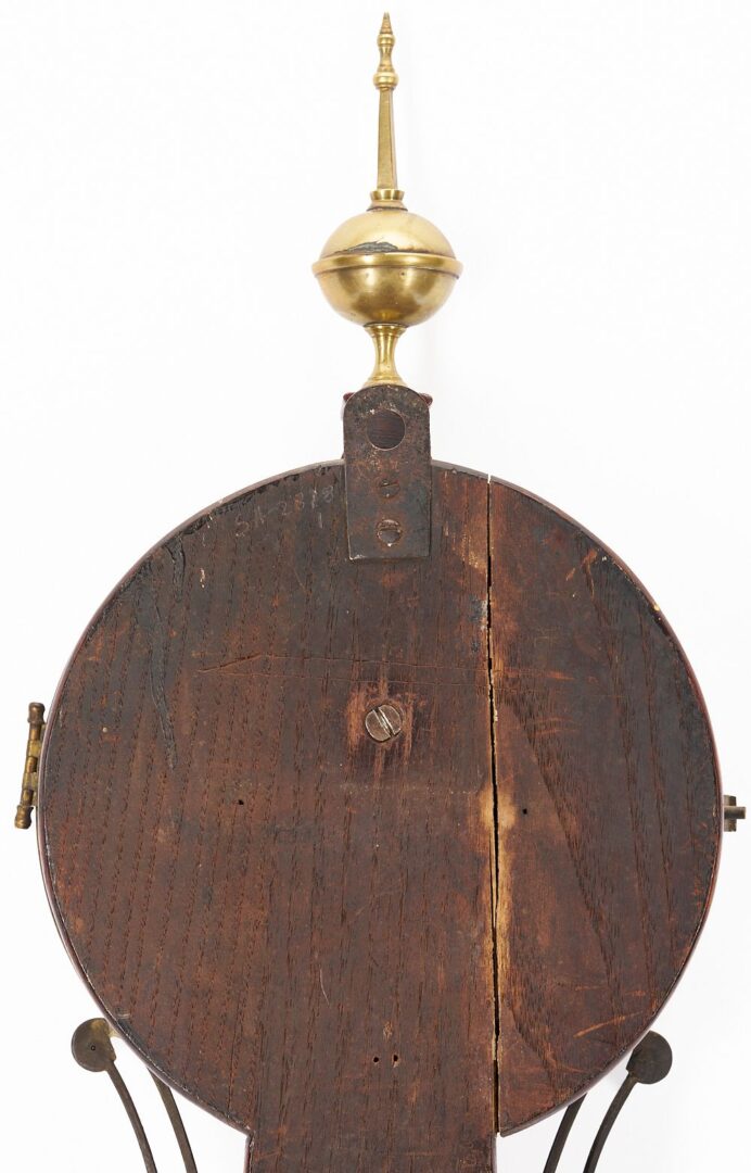 Lot 779: Federal Eglomise Banjo Clock
