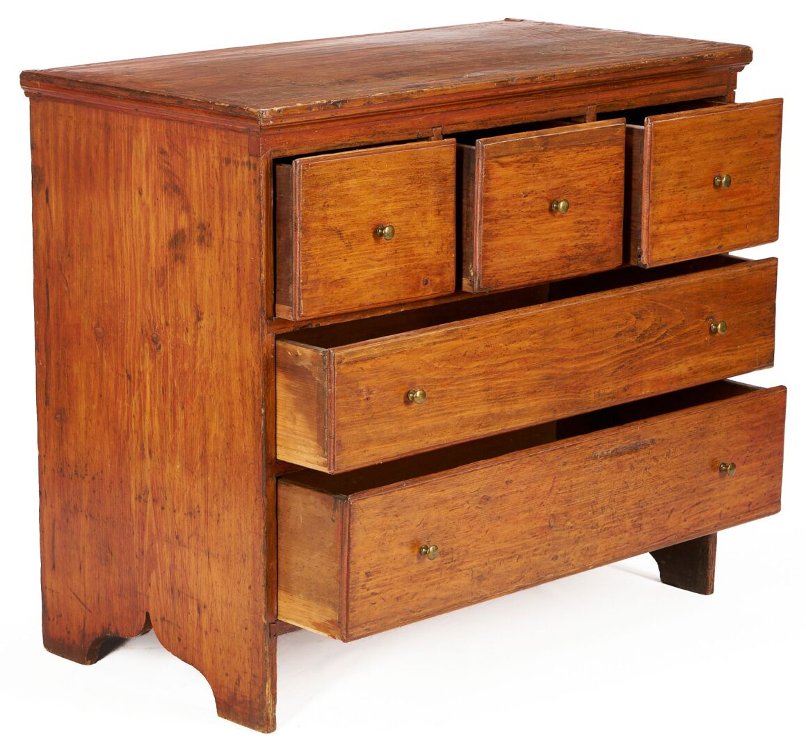 Lot 790: Southern Cherry & Yellow Pine Chest of Drawers
