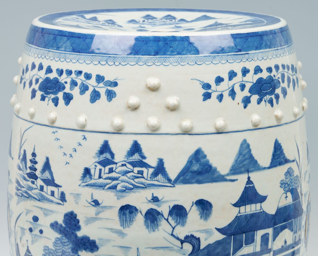 Lot 7: Chinese Blue & White Porcelain Garden Seat