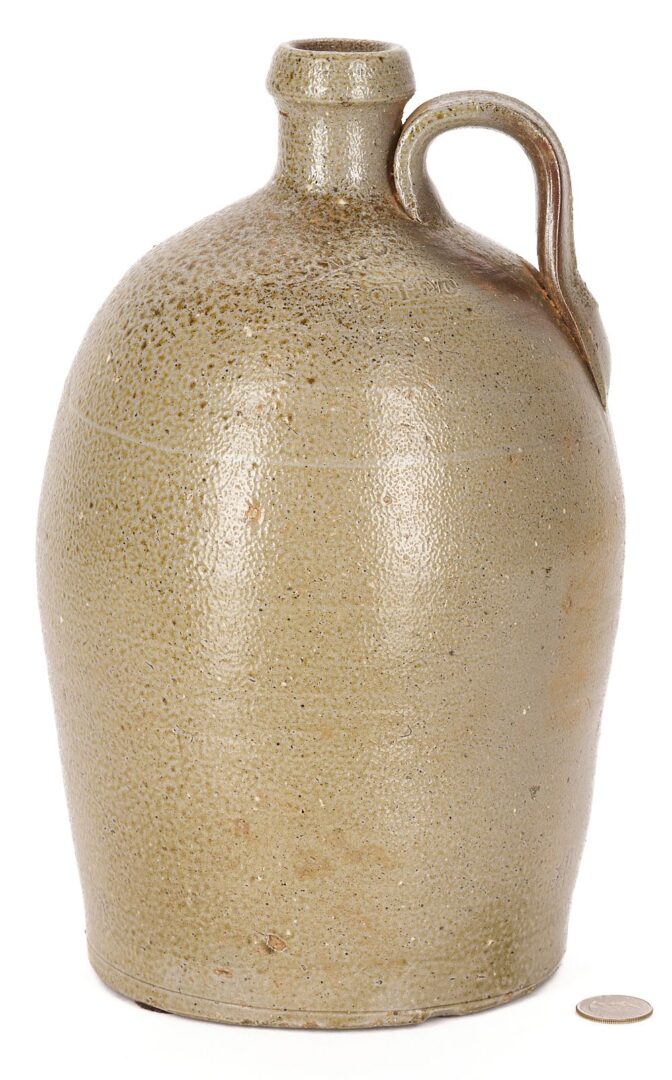 Lot 800: Piedmont NC Stoneware Jug, J.M. Yow