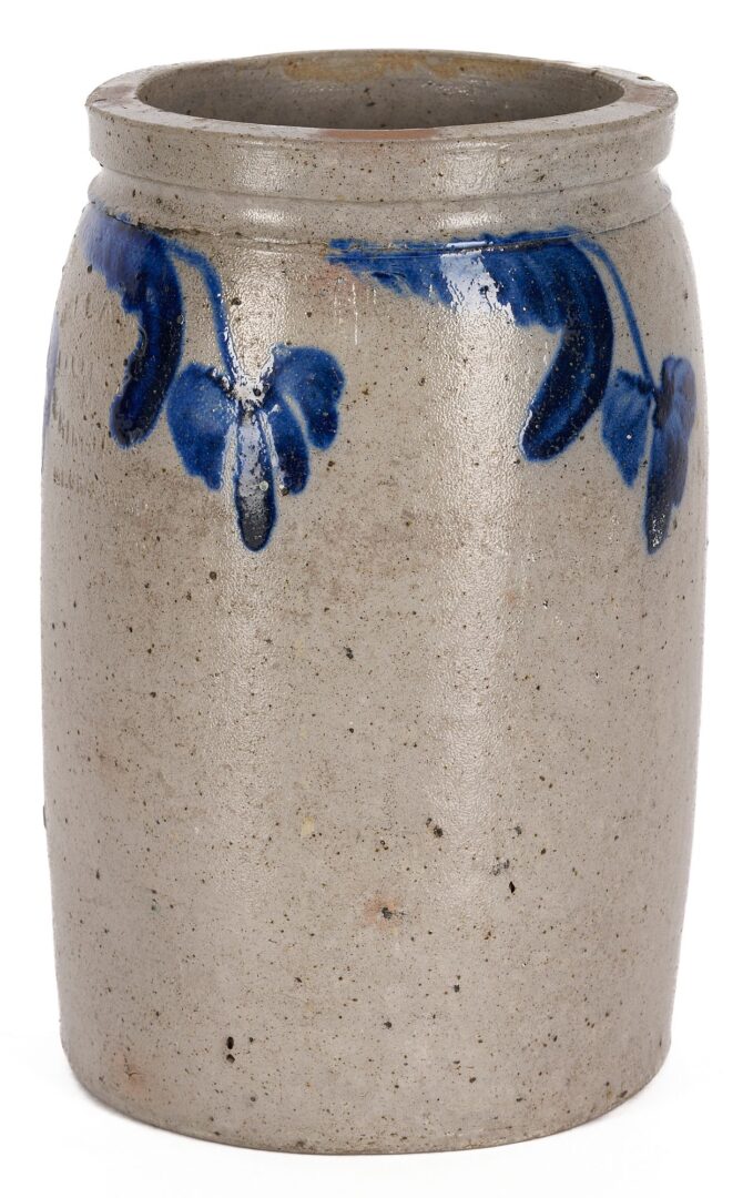 Lot 805: Valley of VA Stoneware Pottery Jar, Mt. Crawford