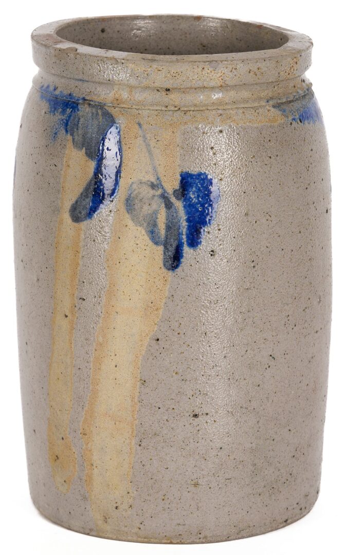 Lot 805: Valley of VA Stoneware Pottery Jar, Mt. Crawford