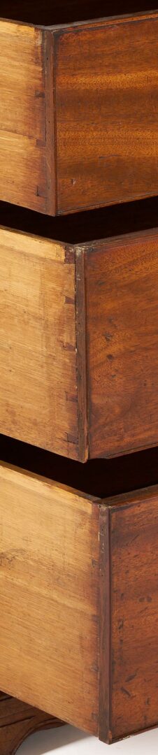 Lot 807: English Georgian Mahogany Bureau Chest