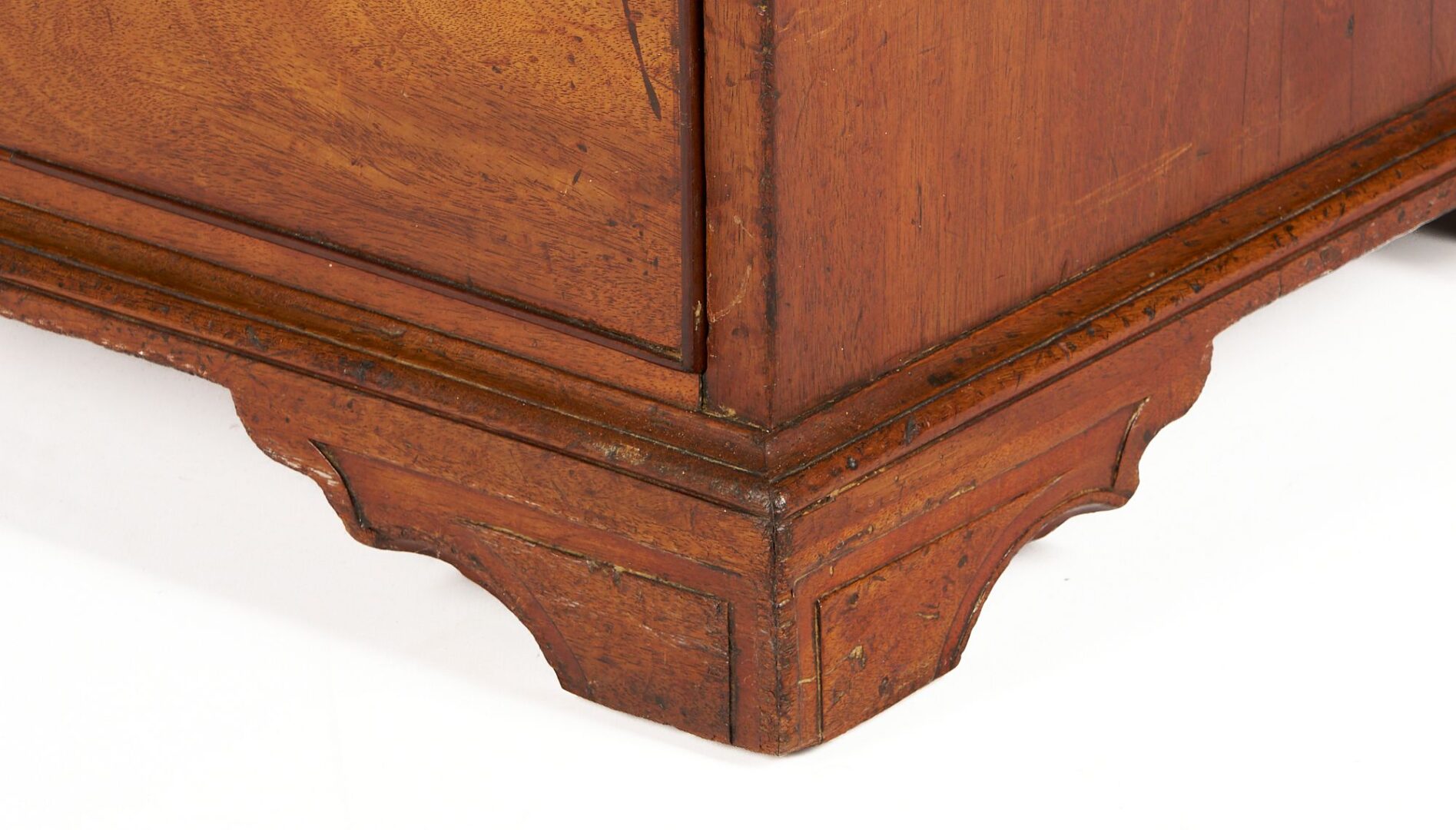 Lot 807: English Georgian Mahogany Bureau Chest