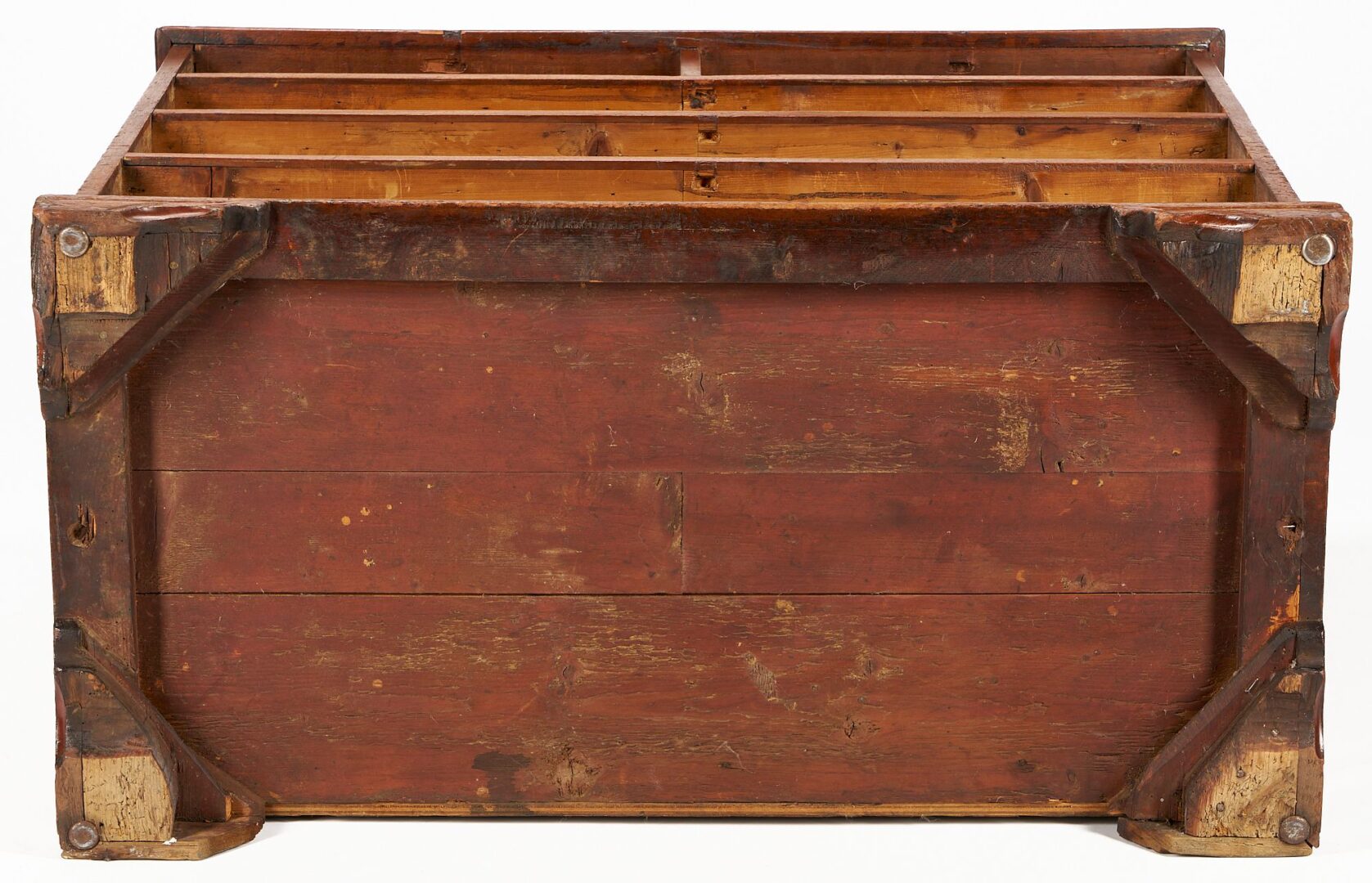 Lot 807: English Georgian Mahogany Bureau Chest