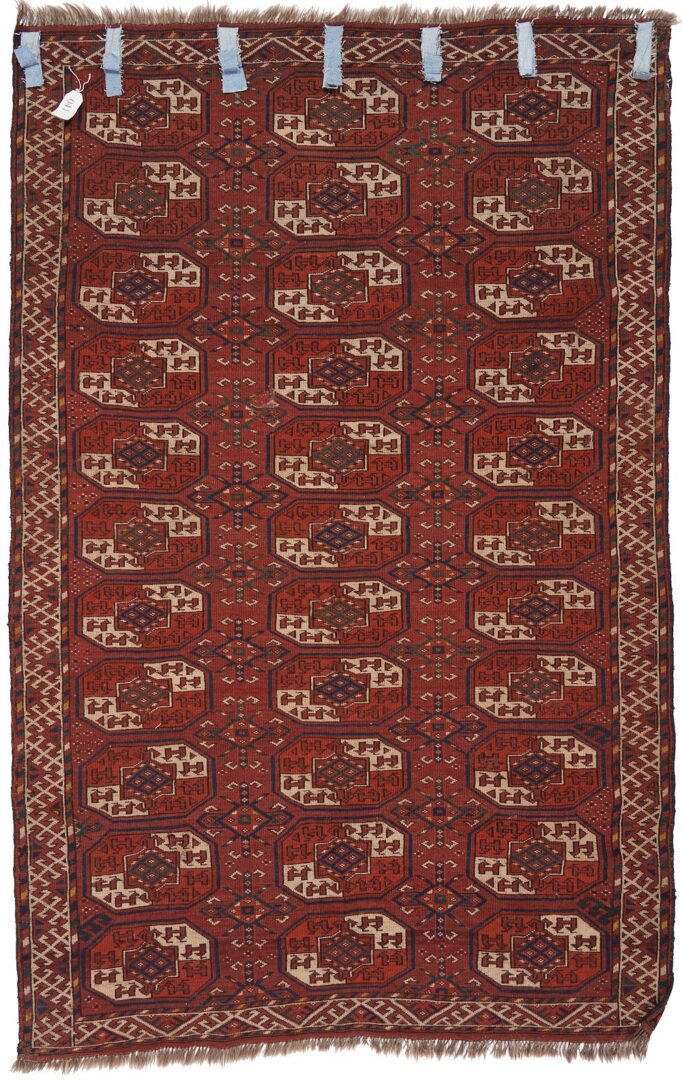 Lot 816: Antique Turkmen Yomud or Yomut Main Carpet or Rug