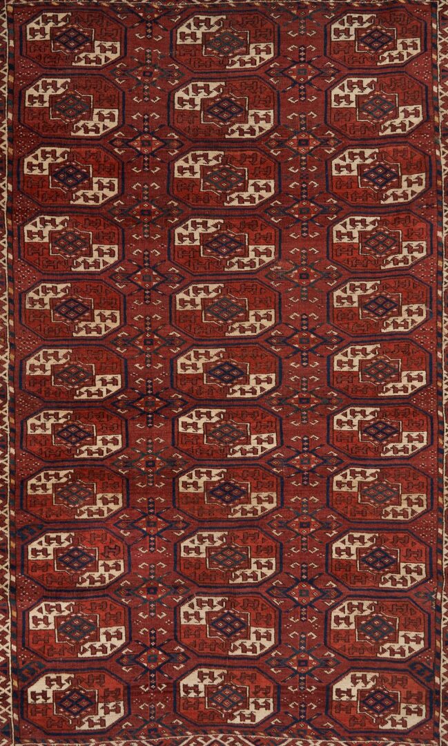 Lot 816: Antique Turkmen Yomud or Yomut Main Carpet or Rug