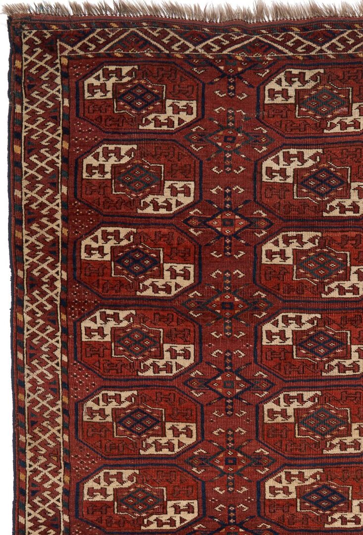 Lot 816: Antique Turkmen Yomud or Yomut Main Carpet or Rug