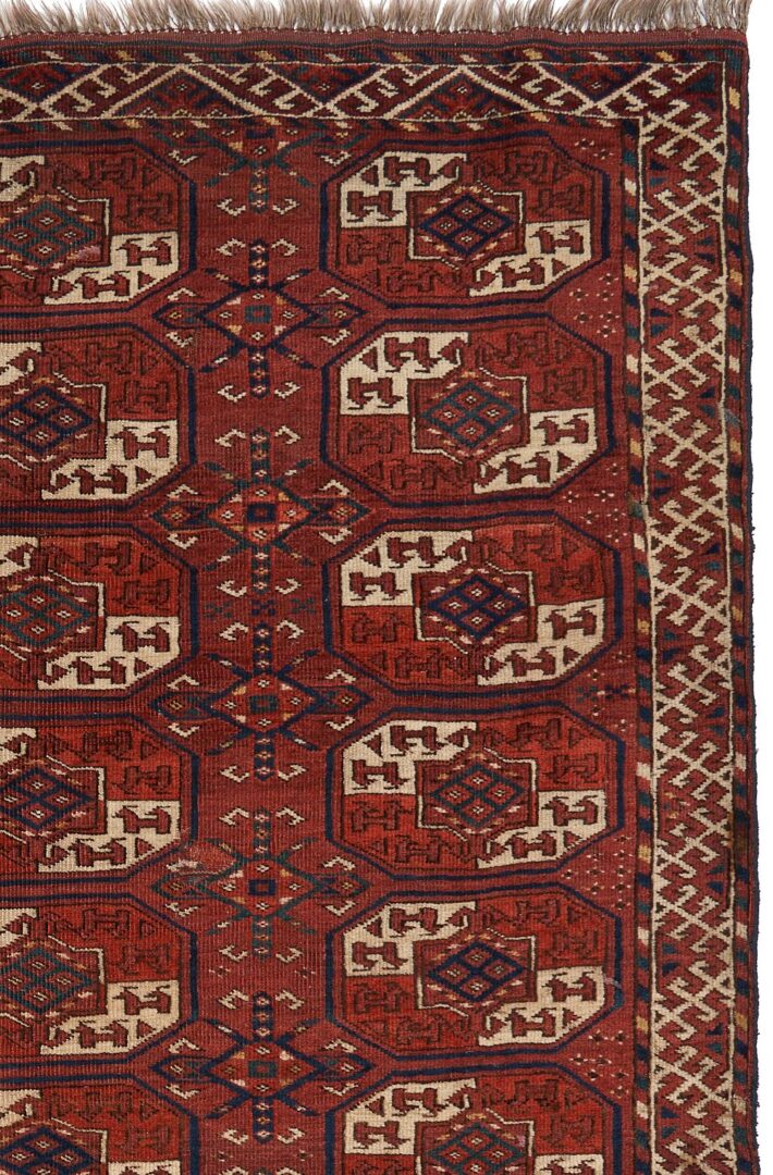 Lot 816: Antique Turkmen Yomud or Yomut Main Carpet or Rug