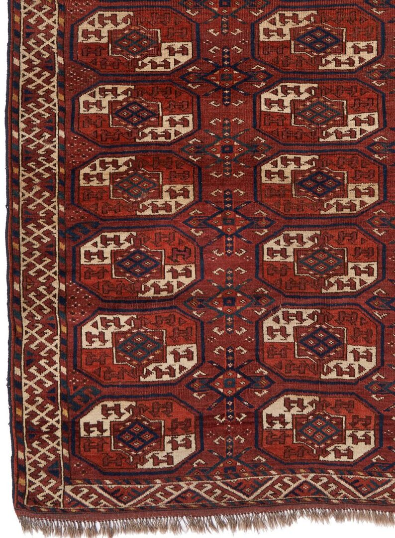 Lot 816: Antique Turkmen Yomud or Yomut Main Carpet or Rug