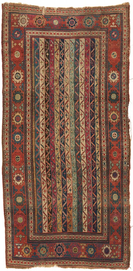 Lot 817: Caucasian Kazak Runner, Stripe Motif