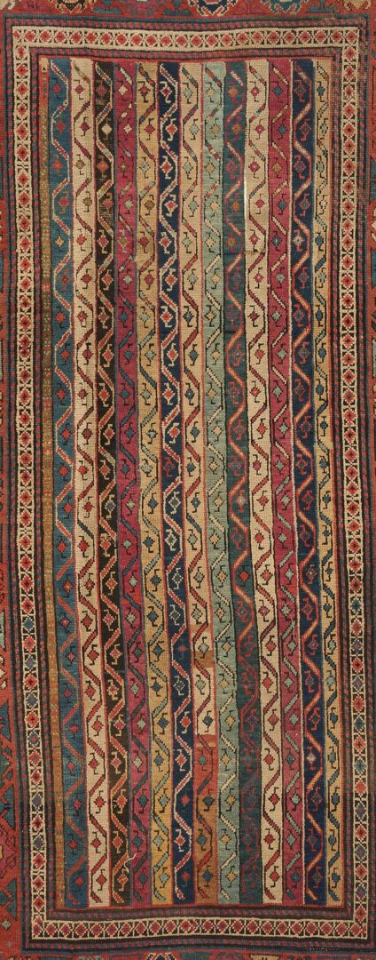 Lot 817: Caucasian Kazak Runner, Stripe Motif