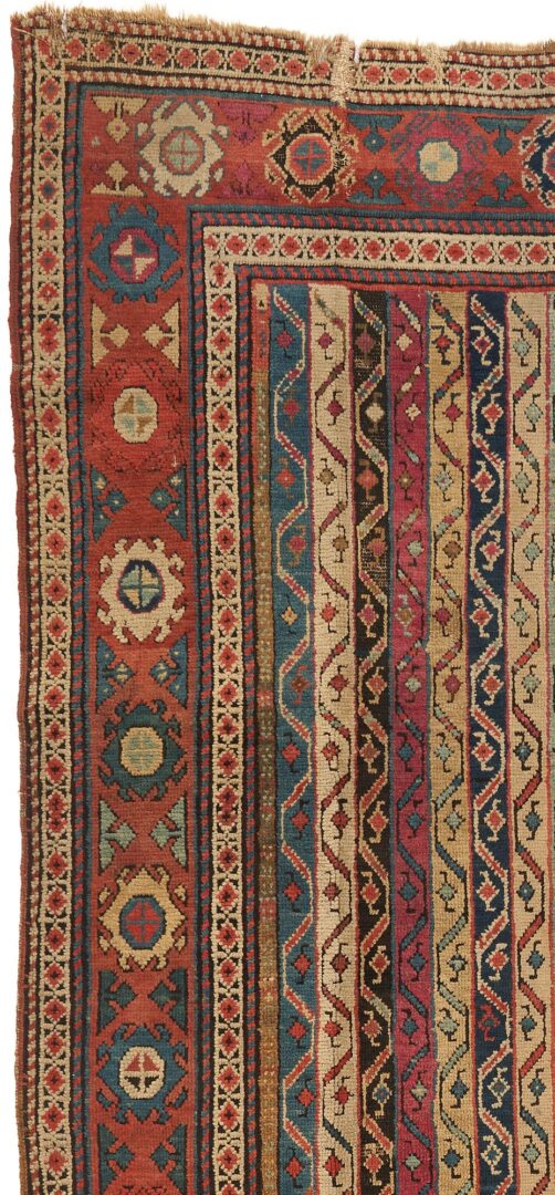 Lot 817: Caucasian Kazak Runner, Stripe Motif