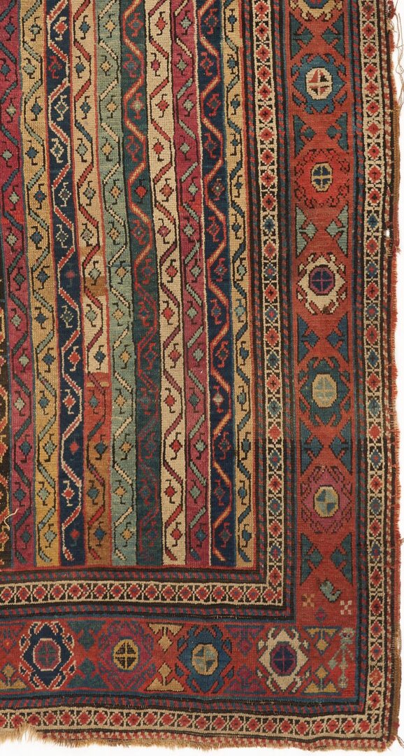 Lot 817: Caucasian Kazak Runner, Stripe Motif