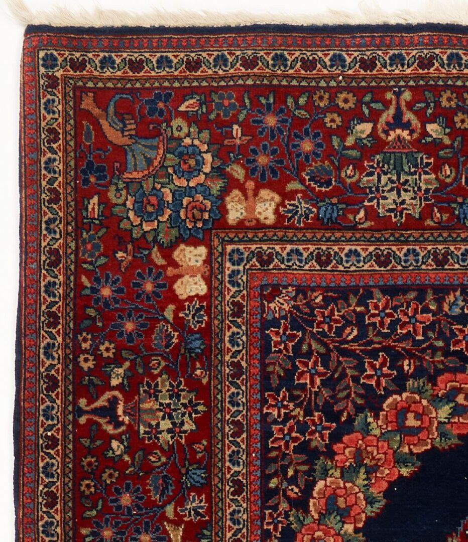 Lot 819: Persian Kashan Vase Rug