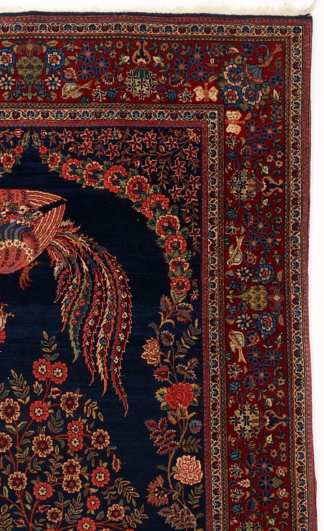 Lot 819: Persian Kashan Vase Rug