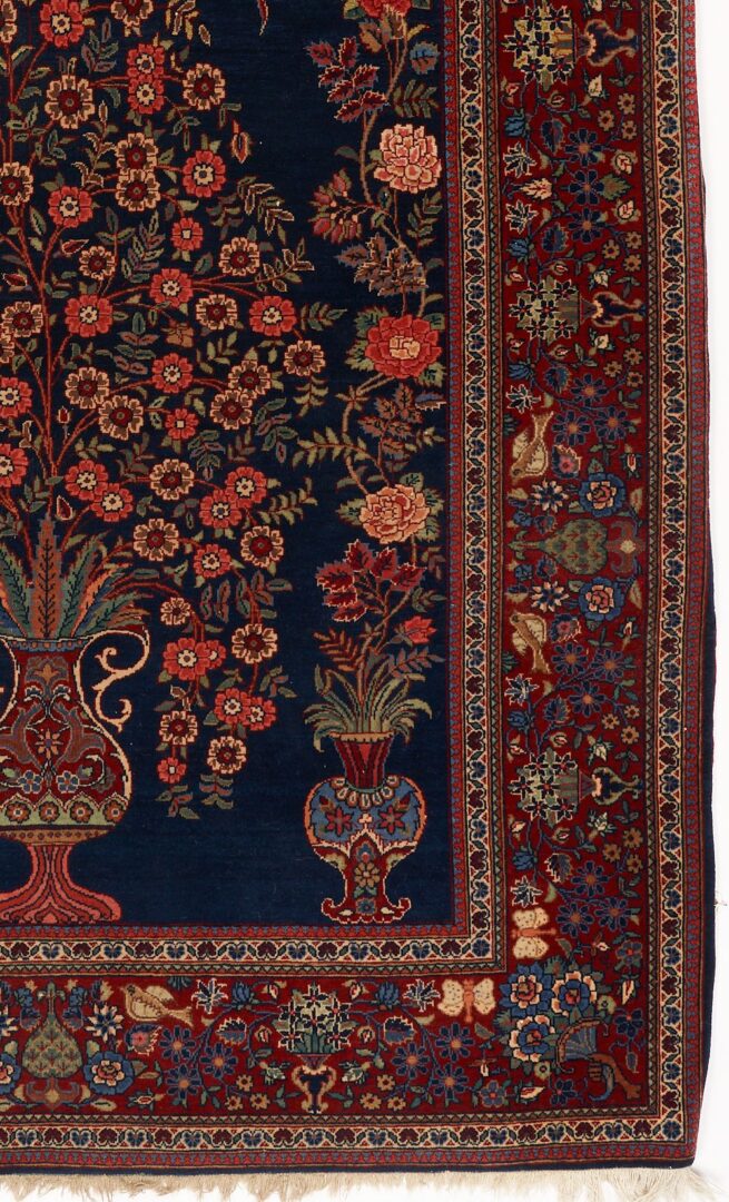 Lot 819: Persian Kashan Vase Rug