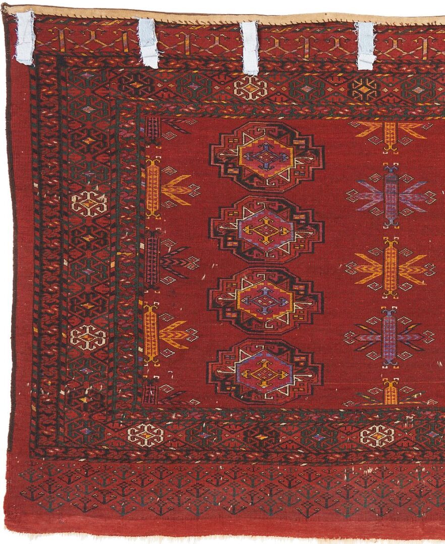 Lot 820: Tekke Turkmen Chief's Chuval w/ Silk & Cotton Highlights