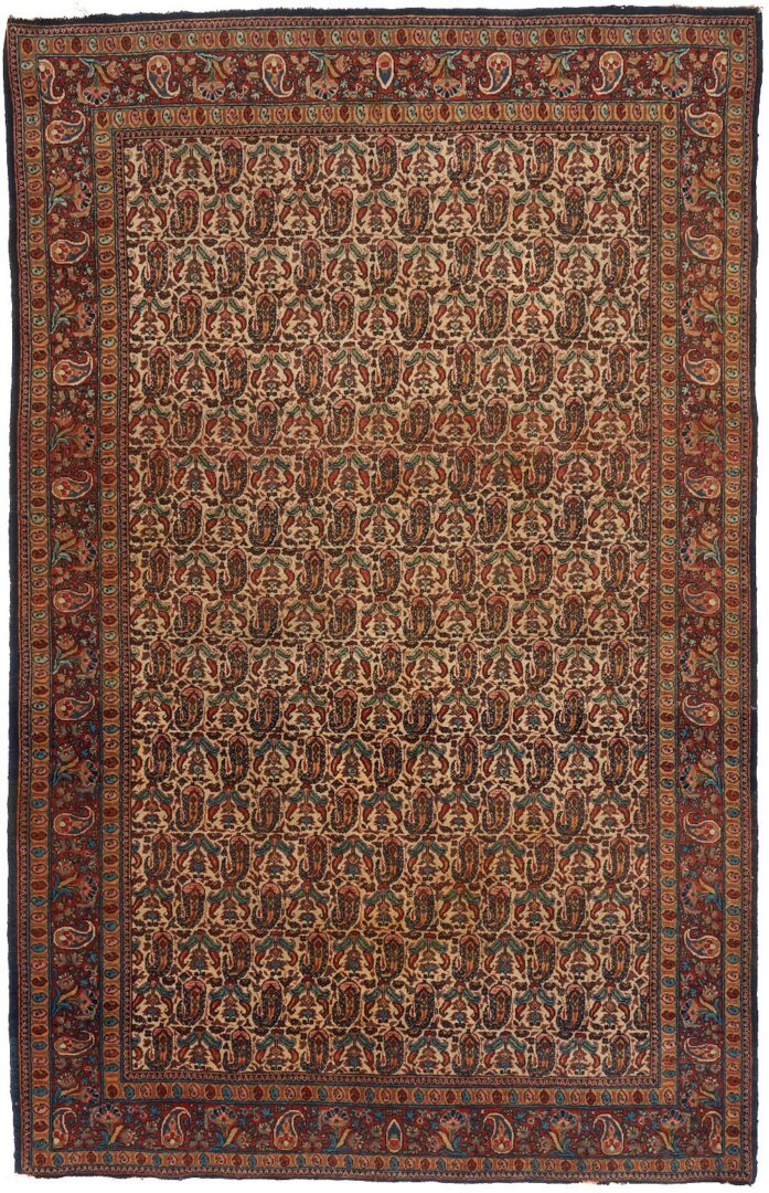 Lot 821: Persian Kashan Rug, Boteh Design