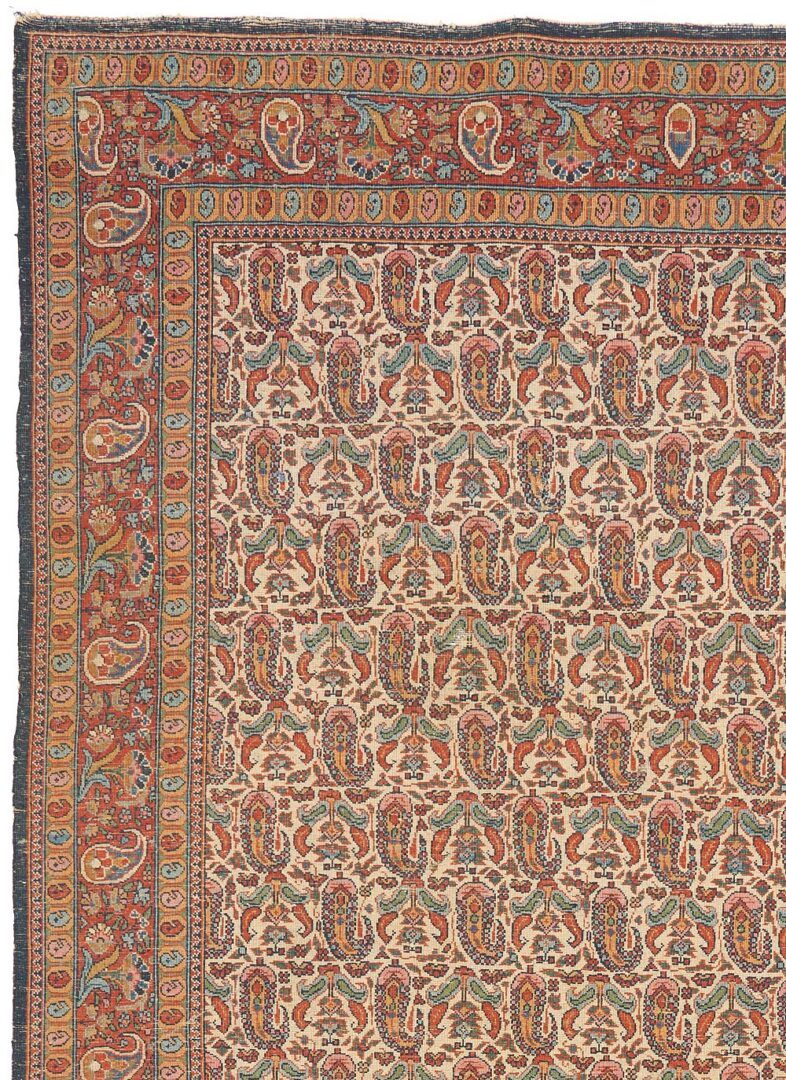 Lot 821: Persian Kashan Rug, Boteh Design