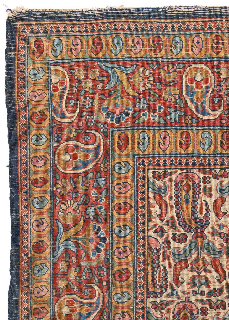 Lot 821: Persian Kashan Rug, Boteh Design