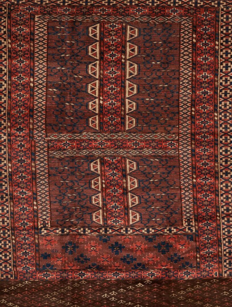 Lot 822: Antique Yomud or Yomut Turkmen Ensi Rug, 5' 6" x 4'Â 7"