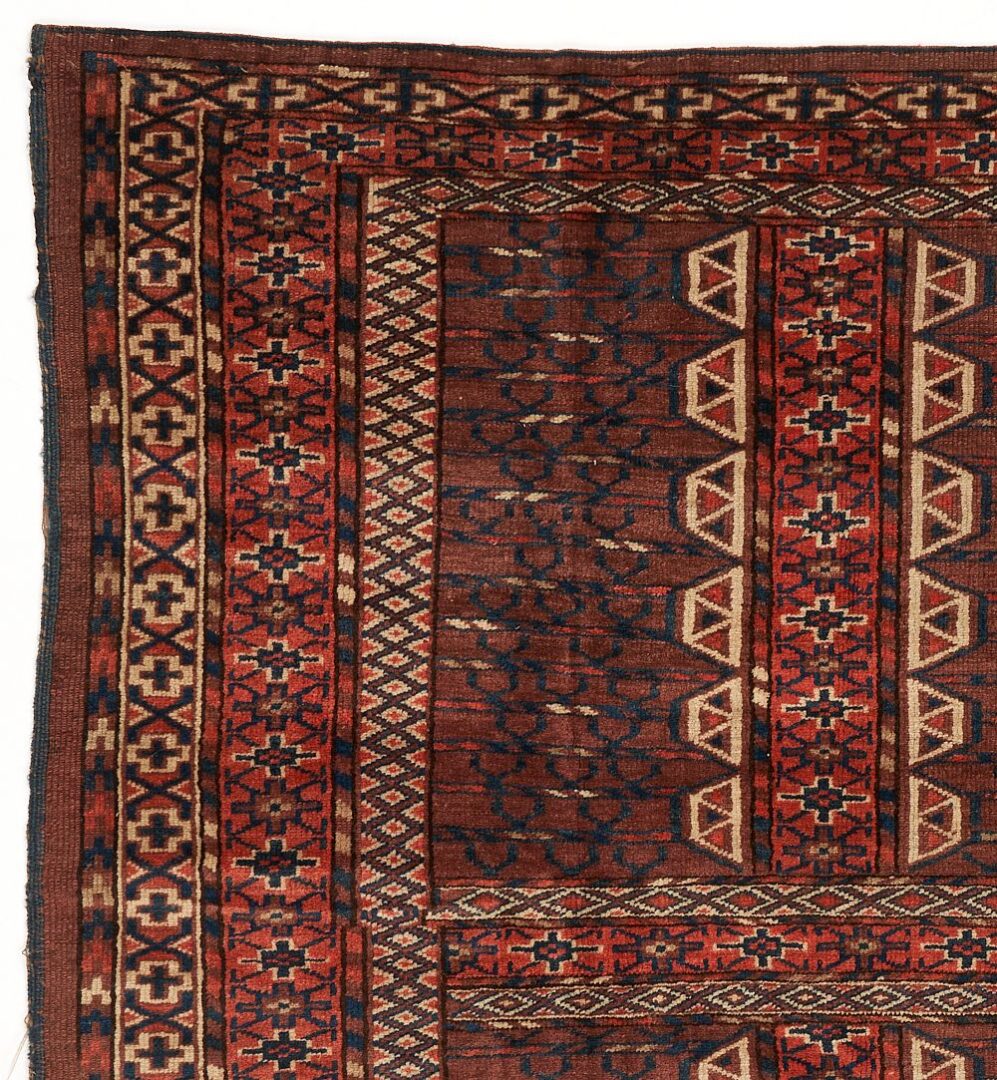 Lot 822: Antique Yomud or Yomut Turkmen Ensi Rug, 5' 6" x 4'Â 7"