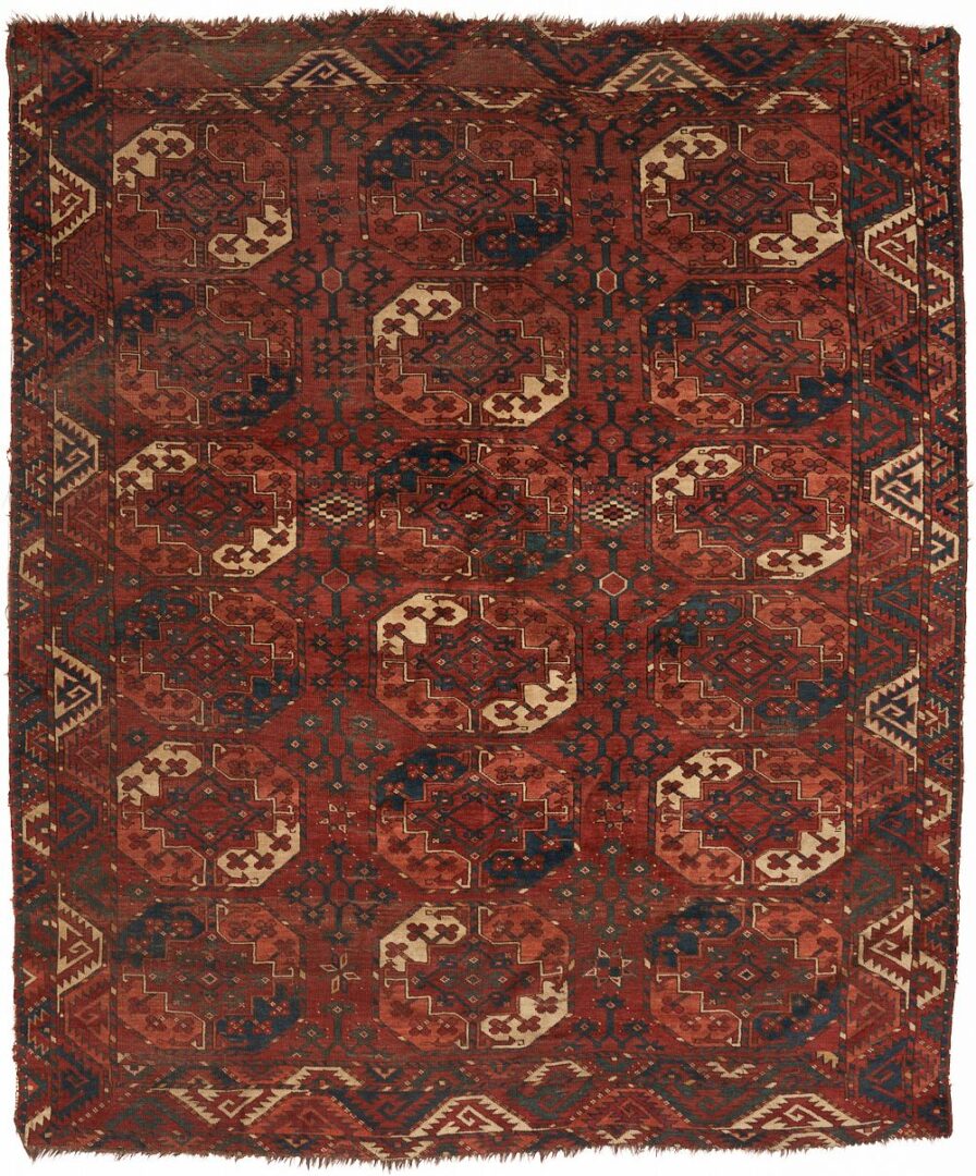 Lot 823: Antique Turkman Ersari Main Carpet